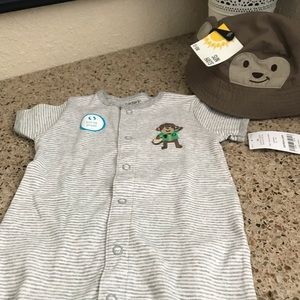 Monkey Summer Outfit and Hat